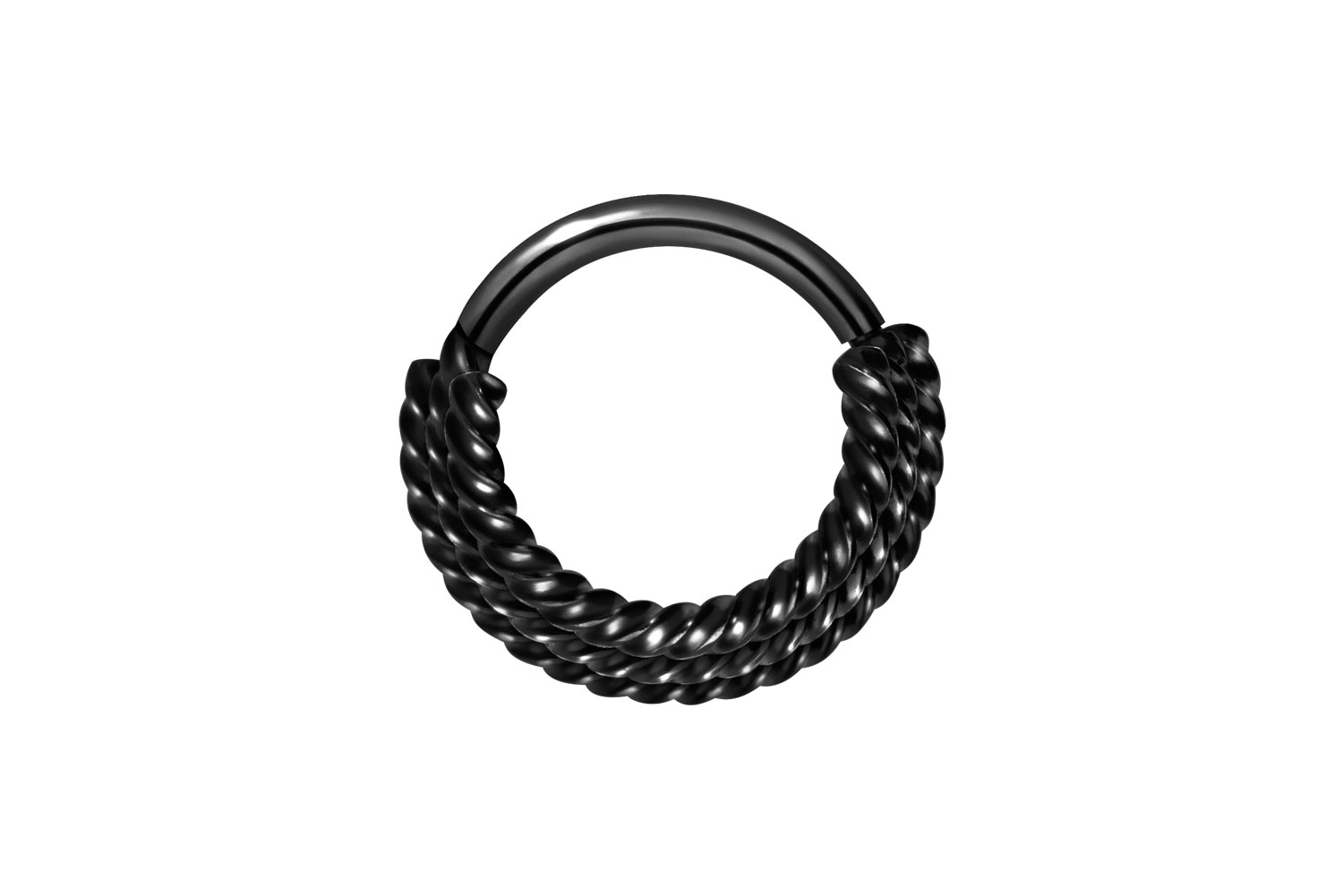 Chirurgenstahl Segmentring Clicker Piercing 3 GEDREHTE RINGE